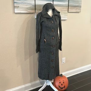 Sweater dress/coat by Aqua in dark gray size Small